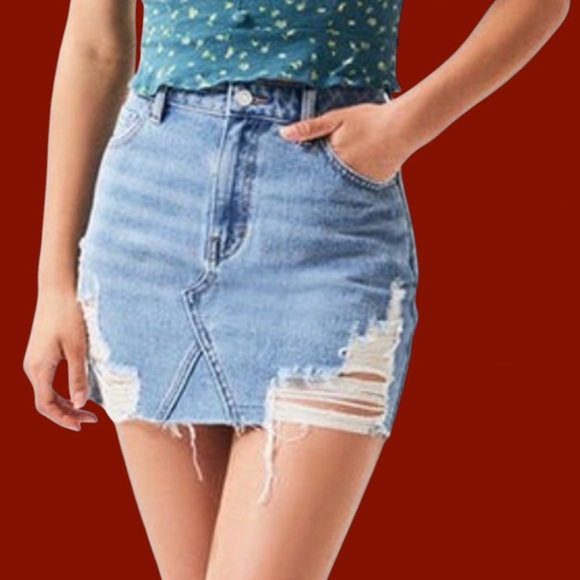 PACSUN Denim Mini Skirt - Picture 4 of 5